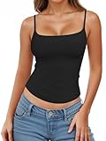 Prizmxed Spaghettitop Damen, Tanktop Damen sind hochelastisch und atmungsaktiv, leiten Feuchtigkeit...