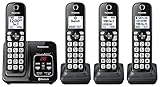 Panasonic Erweiterbares schnurloses Telefonsystem mit Link2Cell Bluetooth, Sprachassistent,...