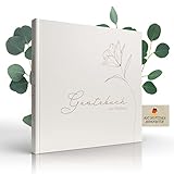 Amari ® - Hochzeit Gästebuch, mit Fragen zum Ausfüllen, Hochzeitsgästebuch für den schönsten...