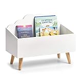 Zeller 13503 Kinder-Aufbewahrungstruhe 'Wolke', MDF, weiß, ca. 58 x 28 x 45 cm, Kindermöbel, Kids,...