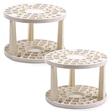 RELKLYU 2-Teiliger Pinsel-Lagerregal, Abnehmbarer Stifthalter, Tragbarer Stifthalter, Plastikhalter,...