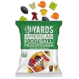 40YARDS American Football Gummibärchen Cola & Bier Geschmack (175g Tüte) - Fruchtgummi in Football...