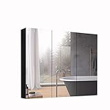 Badezimmerspiegelschrank Wandmontierter Aufbewahrungsschrank mit Regalen...