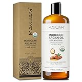 MAYJAM Arganöl Bio 473ML, Körperöl für Für Gesicht, Haut, Haare, Haaröl Arganöl Kaltgepresst...