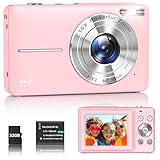 Digitalkamera 1080P Fotokamera 44MP Kamera Fotoapparat Tragbare Kompaktkamera mit 2,4' LCD...