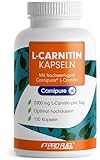 L-Carnitin hochdosiert 2000 mg - 150 Carnipure® L-Carnitin Kapseln mit L-Carnitin-Tartrat -...