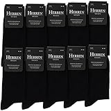 Occulto Herren Socken (Modell: Hermann) 10er pack, Schwarz, EU 43-46