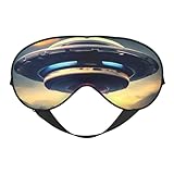 UFO Landing Weiche Augenmaske, Unisex, bequem und atmungsaktiv, geeignet für die tägliche...