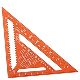 Gadpiparty Aluminium-dreieckmaßstab für Holzarbeiten Robustes Winkelmesser aus Aluminiumlegierung...