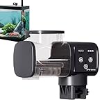 Fischfutterautomat,Automatischer Aquarium-Futterautomat - Wiederaufladbarer Präziser Wasserdichter...