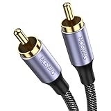 MOSWAG Subwoofer Kabel, Digitales RCA Koaxialkabel Premium, Cinch Kabel Subwoofer, 1 Cinch auf 1...
