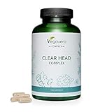 CLEAR HEAD COMPLEX Vegavero ® | Natürliche Alternative zu Migräne Tabletten | Mit EXTRAKTEN aus...