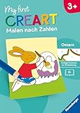 Ravensburger CreArt Malen nach Zahlen ab 3: Ostern, Malbuch, 24 Motive