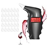Mr.Twinklelight Alkoholtester Polizeigenau, Professioneller Alkoholtester mit 30 Mundstücke,...