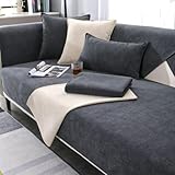 BohrenCL Sofa Überzug, Chenille Sofabezug, Sofaüberwurfe, Sofadecke rutschfest, Sofa...