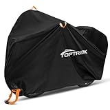 toptrek Fahrradabdeckung Wasserdicht 210D Oxford-Gewebe Fahrradgarage Outdoor 200 x 110 x 70 cm...