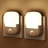 Briignite Nachtlicht mit Bewegungsmelder und Dämmerungssensor, Nachtlicht Steckdose Einstellbare...