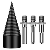 Bohrkegel Holzspalter 32/42/50mm mit 3 Adapter - Präzises & schnelles Spalter für Holz -...