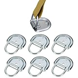 6X Zurrmulde 77x66mm mit Zurring – Verzinkte Stahl-Zurrösen für Ladungssicherung | Zuglast bis...