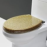Glitzernder Toilettensitz, Toilettensitze aus funkelndem Kunstharz, Toilettensitz mit...