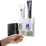 Zosenyer Zahnpastaspender, Toothbrush Holder, Doppelter Toothpaste Dispenser mit Smart Home Design,...