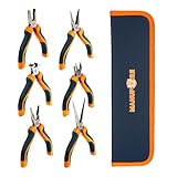 MANUFORE Set mit 6 Prazisionszangen (10-15 cm) für Schmuck, Elektronik und Heimwerken,...