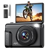 4K 64MP Digitalkamera Kamera Fotokamera: 16X Digital Zoom Kompaktkamera mit 2-Zoll IPS Klappdisplay...