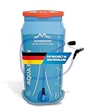 Alpenwert® Trinkblase mit Trinkschlauch [Wasserblase 2L/3L BPA FREE] Ultraleicht Trinksystem für...
