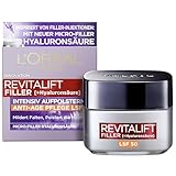 L'Oréal Paris Hyaluron Tagescreme mit LSF 50, Anti-Aging Gesichtspflege mit Micro-Filler...