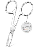 TITANIA Nagelschere Solingen (9,5cm) • Gebogene Schere • Extra scharfe Nagelschere •...