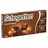Schogetten Caramel Brownie 100g Schokoladentafel, Vollmilch-Schokolade mit Karamell &...