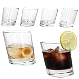 MamboCat 6er Set Pisa Whisky-Gläser I 250ml I 6 Personen I breiter Tumbler mit schwerem Boden für...