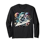 Cool Galaxy Astronaut Bauingenieur Techniker Langarmshirt