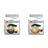 Tassimo Kapseln Jacobs Espresso Classico, 80 Kaffeekapseln, 5er Pack, 5 x 16 Getränke & Kapseln...