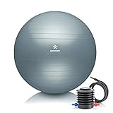 BODYMATE Gymnastikball Sitzball Trainingsball mit GRATIS E-Book inkl. Luft-Pumpe, Ball für Fitness,...