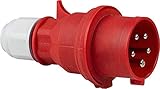 as - Schwabe CEE Stecker 400V/16A/5-polig - Starkstrom Stecker mit Schraubanschlüssen -...