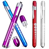 BESPORTBLE 4 Stück Pack Medizinische LED Stiftlampen für Krankenschwestern Leichte Pflegestifte...