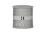 Hummelt® SilverLine-Rope Schot Seil Polyesterseil 6mm 50m weiß/schwarz auf Rolle