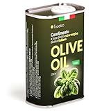 Foodico Olivenöl mit Basilikum – Extra Natives Olivenöl kaltgepresst, aromatisiert mit frischem...