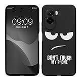 kwmobile Hülle kompatibel mit Xiaomi Poco M7 4G - Handyhülle Silikon Case - Don't Touch My Phone...