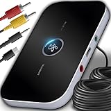 Retoo AUX Bluetooth Adapter RCA 2 in 1 Wireless Sender Empfänger Transmitter Receiver Audio 3,5mm...