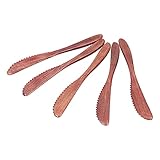 Aumotop Tafelmesser aus Holz, Poliertes Kuchenmesser, Wiederverwendbares Geschirr, Umweltfreundliche...