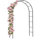 Gardebruk® Rosenbogen 240x140x37cm Metall Stabil Wetterfest Garten Rankgitter Rankhilfe Rankbogen...