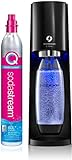 SodaStream E-Terra, elektrischer Wassersprudler, 1 Flasche Haustier, inklusive Zylinder Co2, 1 Liter...
