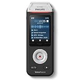 Philips VoiceTracer DVT2810 Audiorecorder Aufnahmegerät digitales Diktiergerät mit Schreibfunktion...