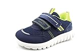 Superfit SPORT7 Mini Sneaker, BLAU/GELB 8010, 35 EU