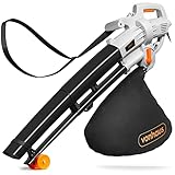 VonHaus Gartensauger, Laubgebläse & Mulcher Elektrisch 3000W - Laubsauger Elektro mit Kabel für...