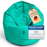 BuBiBag Sitzsack für Kinder und Jugendliche - geeignet als Bodenkissen, Sitzkissen oder als Gaming...