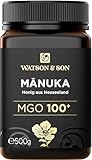 Watson & Son Manuka Honig MGO 100+ 500g | Premium Qualität direkt aus Neuseeland