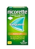 NICORETTE Kaugummi 4mg freshfruit – Nikotinkaugummi zur Raucherentwöhnung – Fruchtgeschmack –...